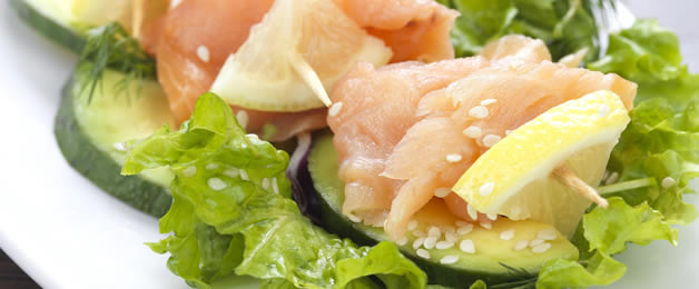 salmon souvlaki